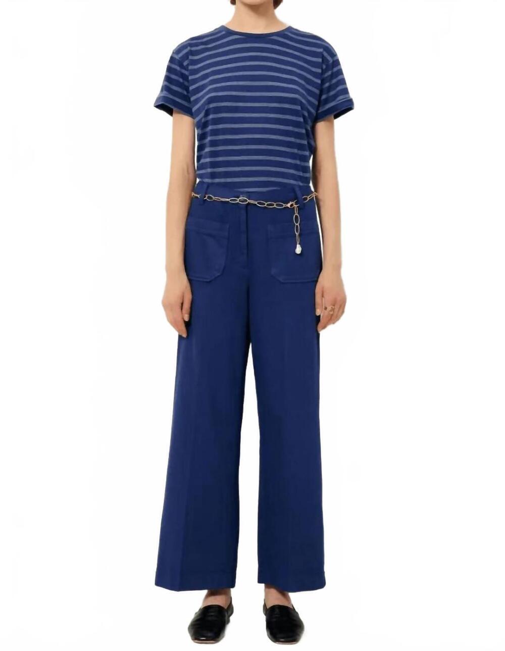 NEW SESSUN aldricks pants in blue print